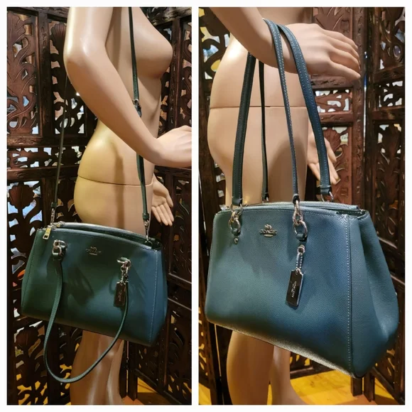 SOLD Coach Handbag & Matching Wallet (green) - Picture 12 of 14